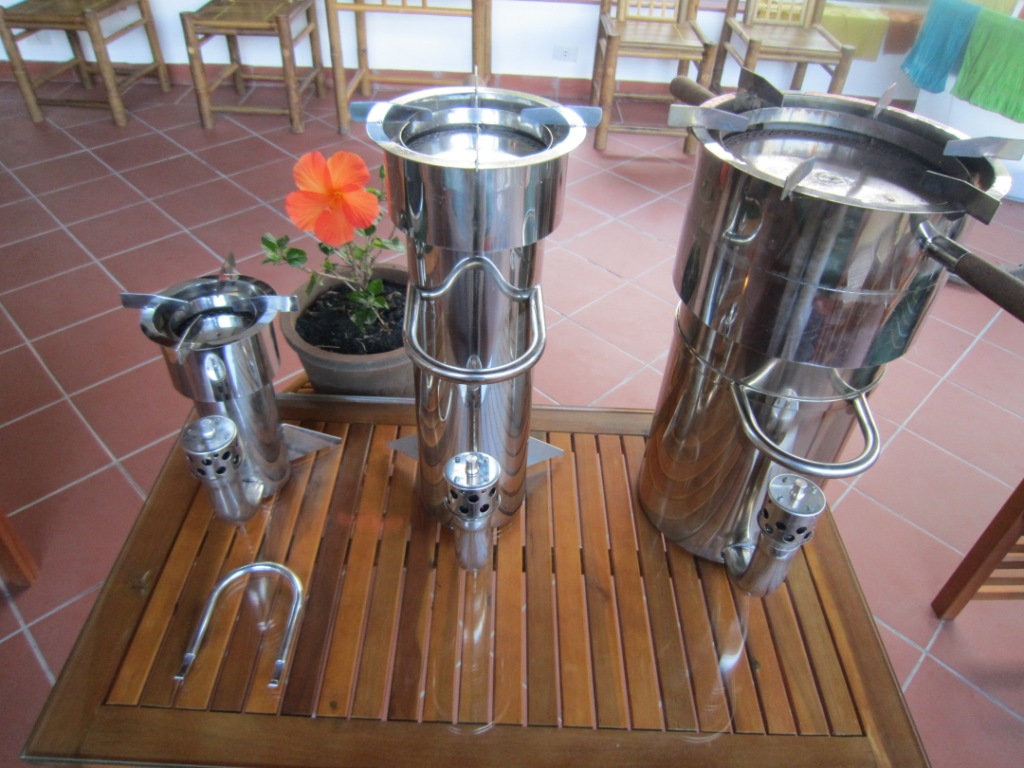 Gasifier stoves in 3 sizes
